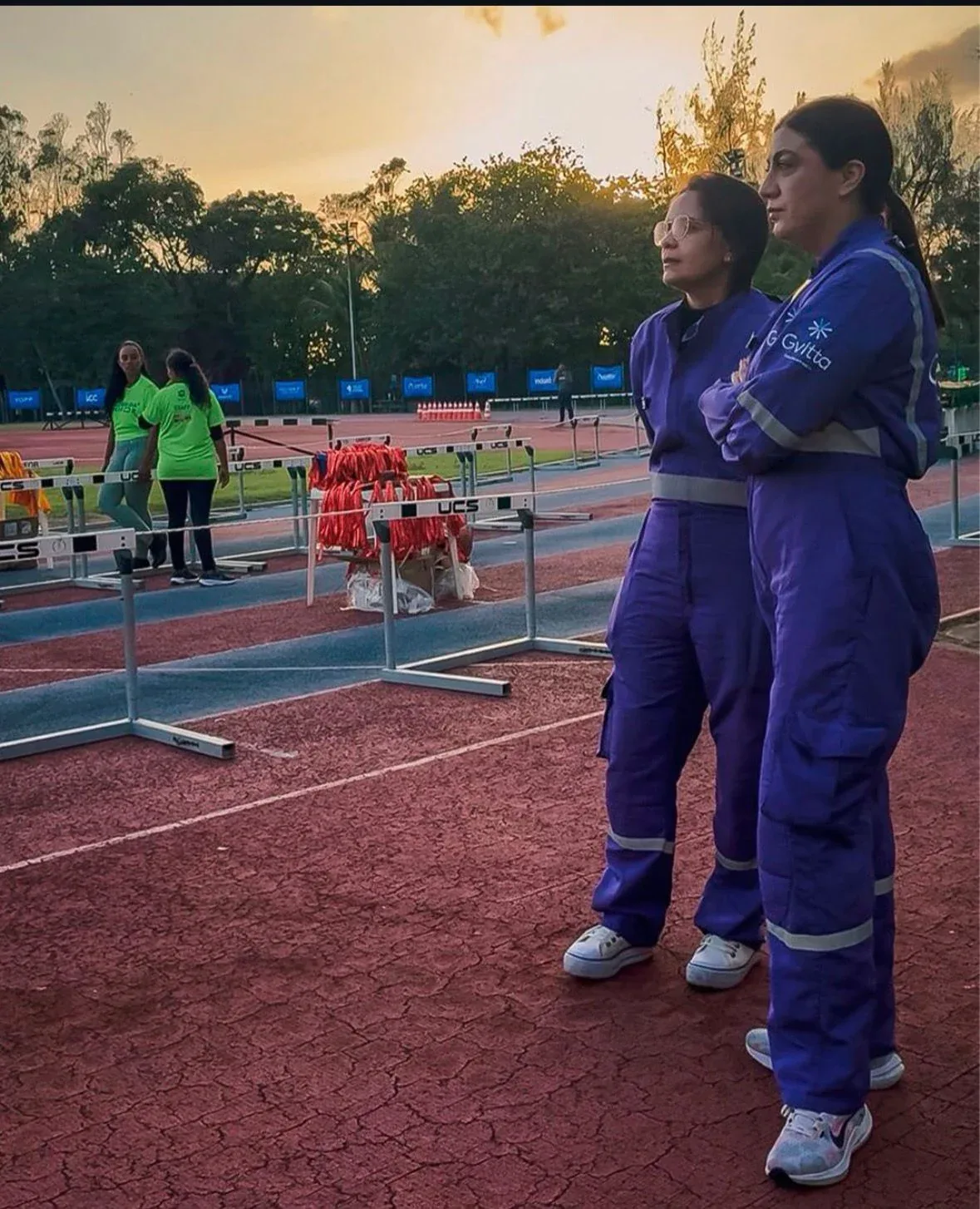 Equipe Gvitta em cobertura de evento